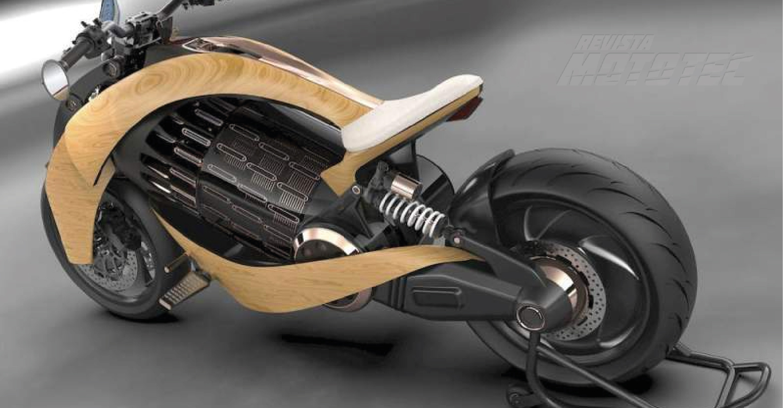 Ecoamigable: Crean moto eléctrica con carenado de madera - Revista Mototec
